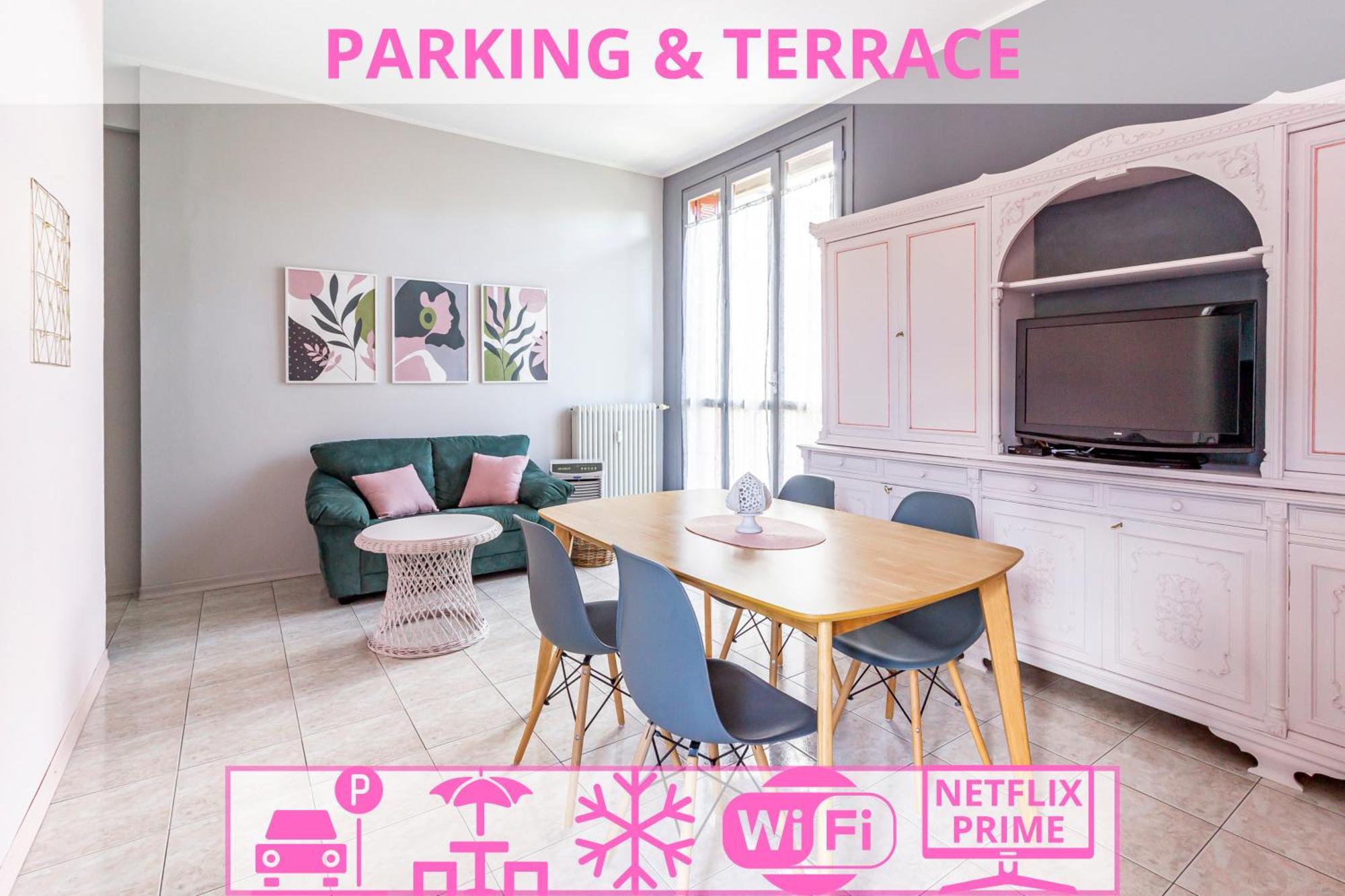 Parking & Terrace - Large 90 Mq - Self Check-In & Remote Access Apartment Como Ngoại thất bức ảnh